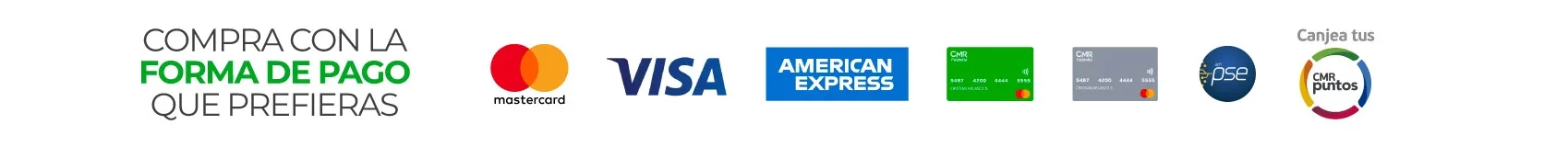 Medios de pago disponibles